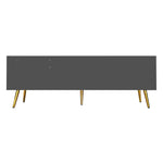 TREXM Modern Shoe Storage Bench with Hidden Storage and Upholstered Cushions for Bedside, Living Room and Entryway (Gray)