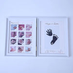 Wish AliExpress Book Style Baby One Year Old Children 12 Months Growing Handprint Footprint Photo Frame Wedding Shadow