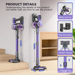 Portable Vacuum Cleaner Household Small Large Suction Hand-held Push Rod Two-in-one Cleaning Hair Telescopic Vacuum Cleaner Wholesale