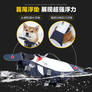 Cross-border Dog Life Jacket Small And Medium-sized Dog Floatation Jacket Dog Shark Swimming Suit Dog Raincoat Training Vest